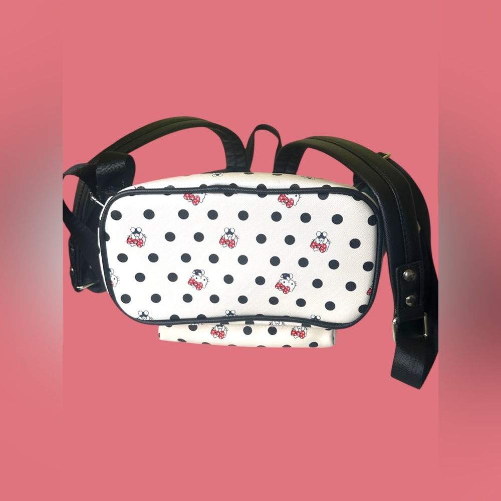 Loungefly Loves Hello Kitty EUC Polka Dot Backpack - Picture 7 of 9